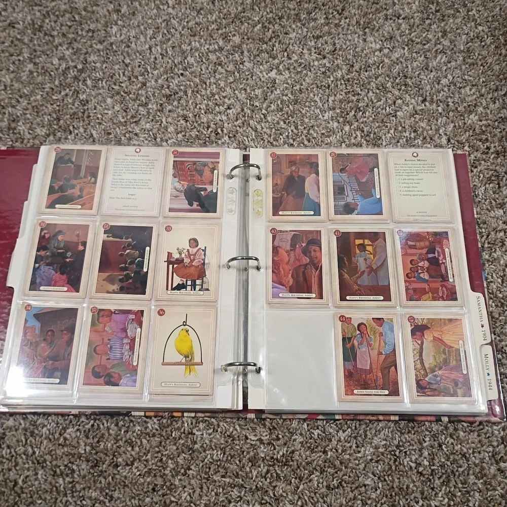The American Girls Doll Trading Card Album Over 300 Cards 1994 Pleasant Company